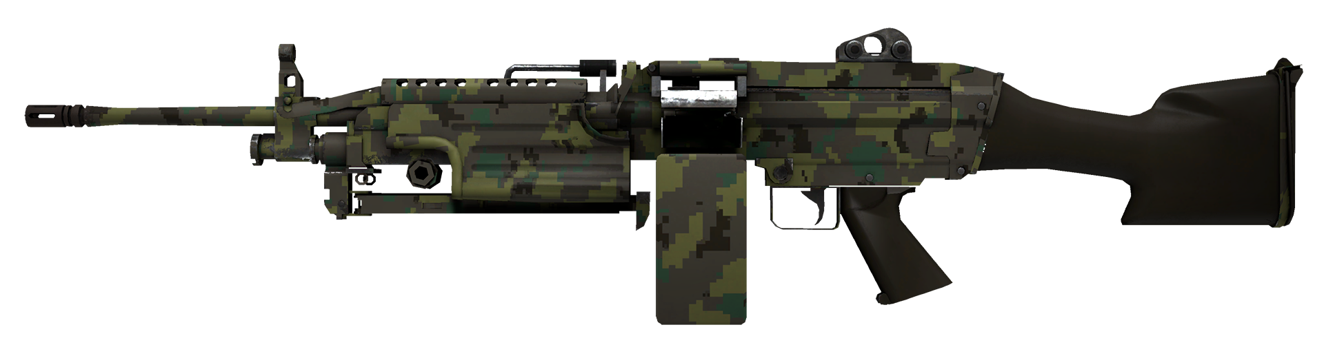 M249 Пиксельный камуфляж «Джунгли»