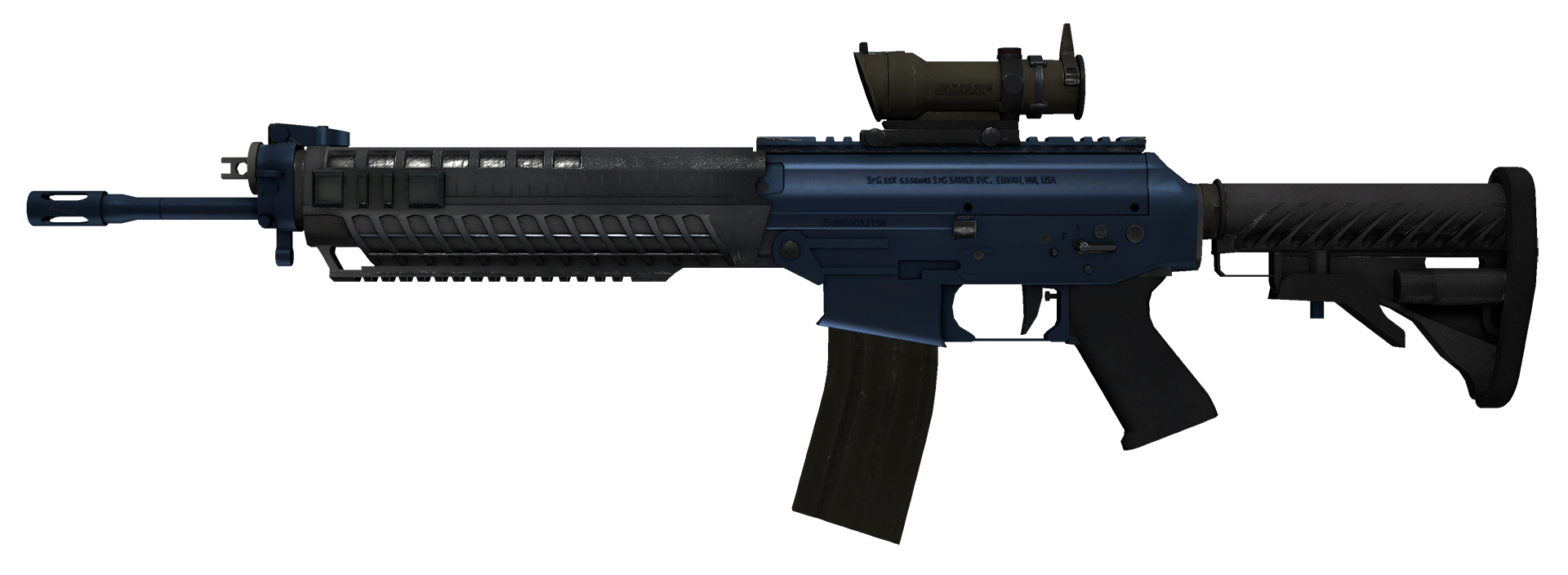 SG 553 Анодированная синева